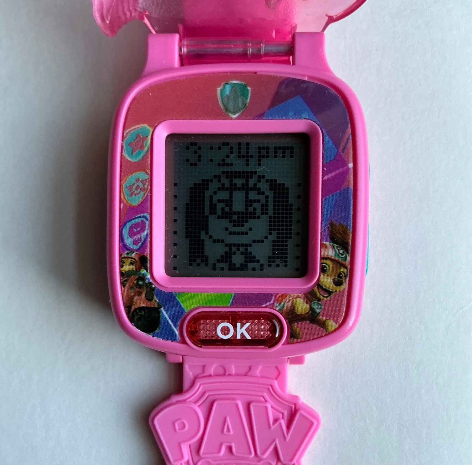 Paw Patrol Learning Watch – Pink – Liberty – Works Great – FREE SHIPPING