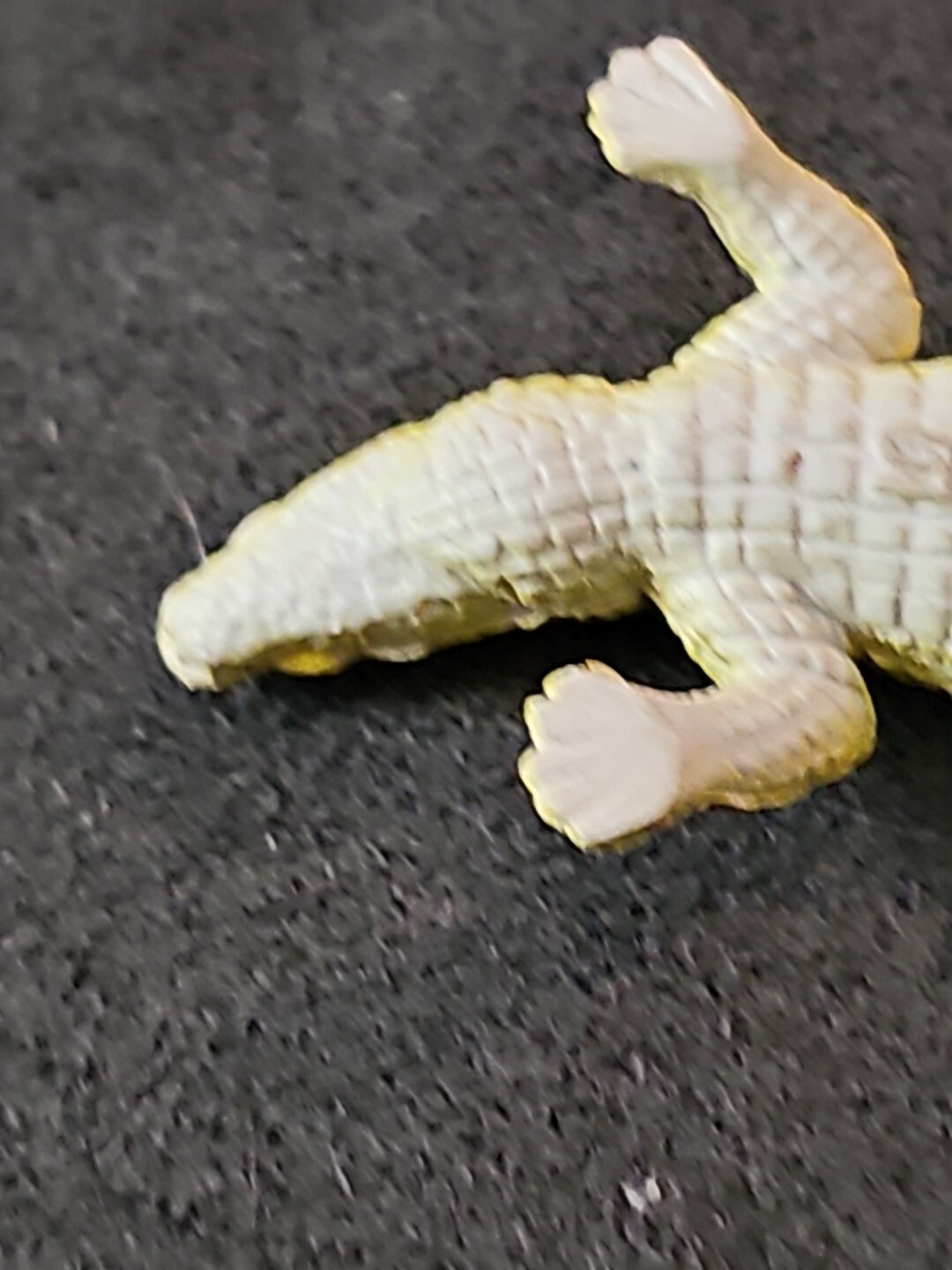Unbranded Yellow/ Black Alligator Soft Plastic – 2.5 Inches Long
