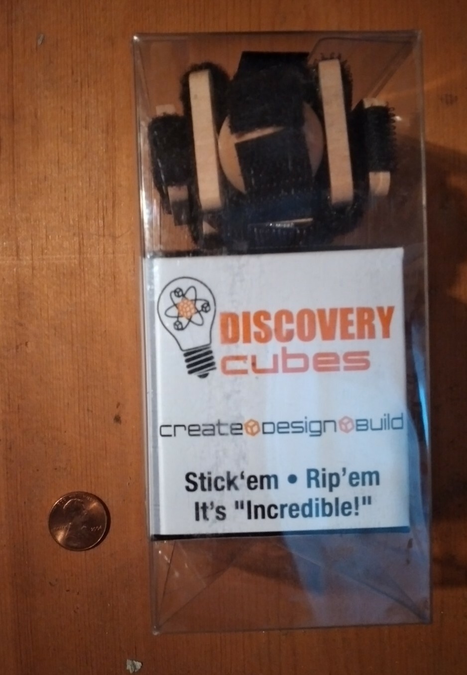 Zorbitz Discovery Cubes Fidget & Building Toy – Wood/Hook & Loop
