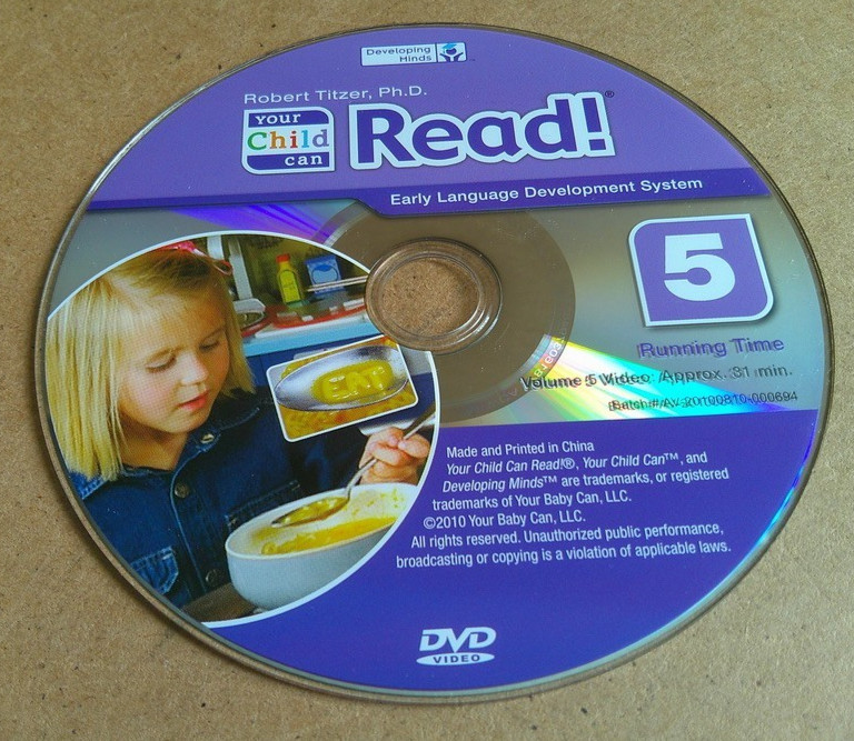 Your Child Can Read! 5 DVD Set by Robert Titzer ~ Reading System Developing