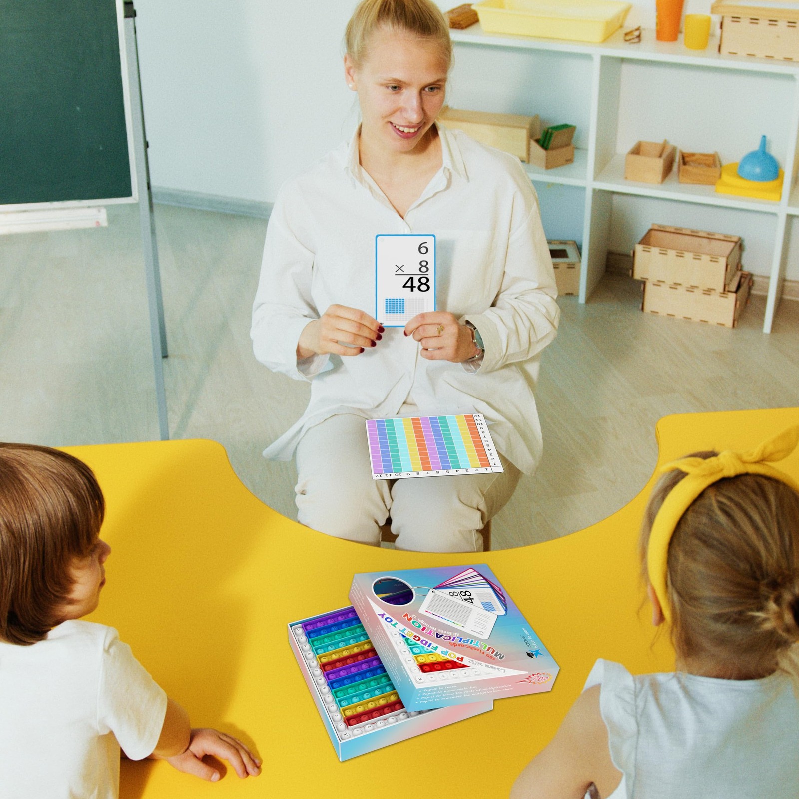 Multiplication Flash Cards 3rd Grade with Medium, Multicolor