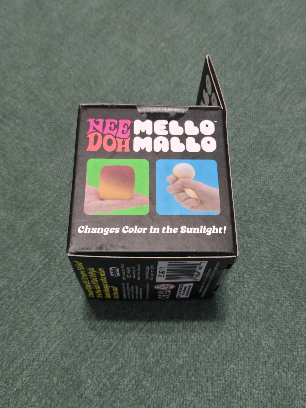 NeeDoh Mello Mallo Yellow Orange Color Change Squishy Toy, Nee Doh Mellow Mallow
