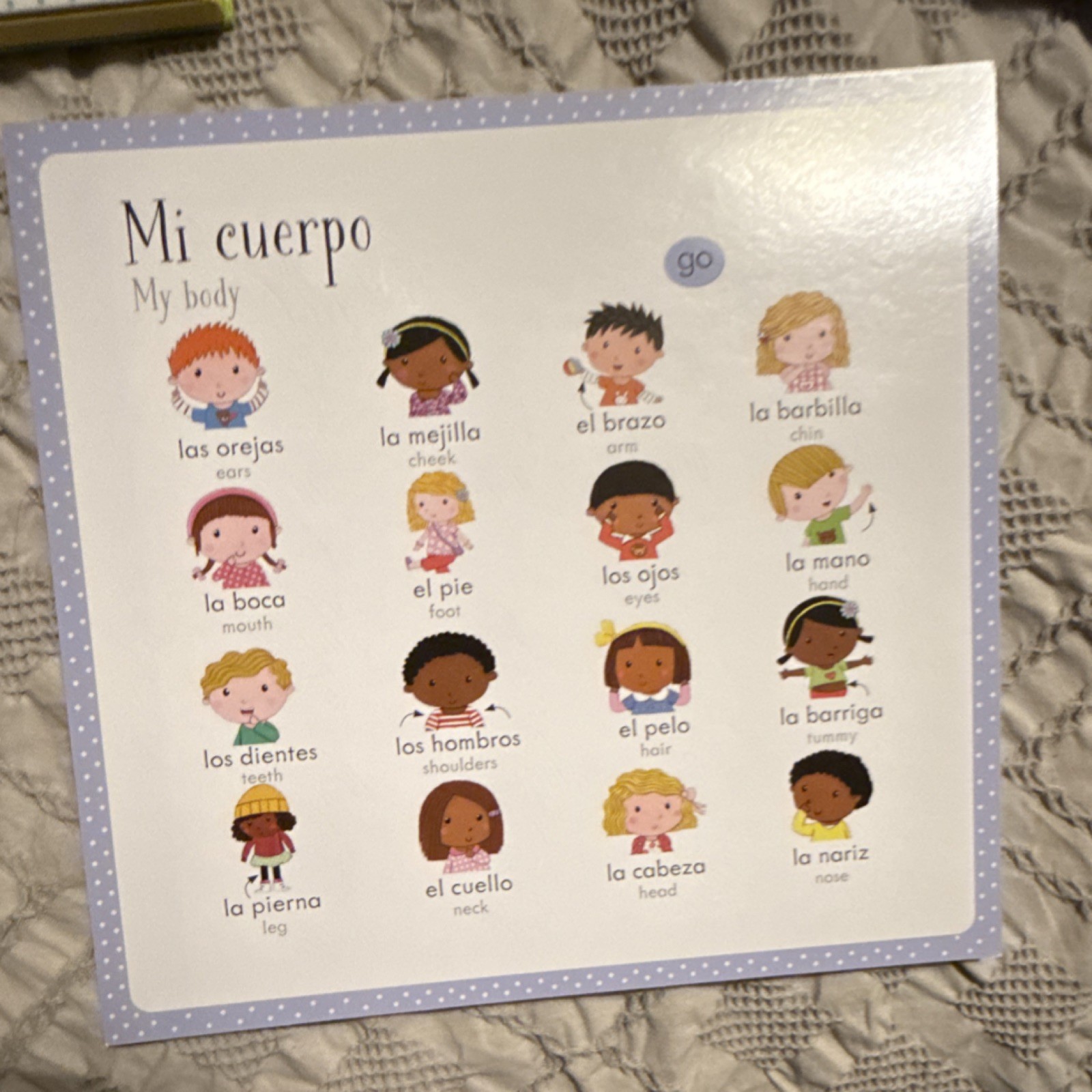 Usborne Listen and Learn First Spanish Words Interactive Educational Book