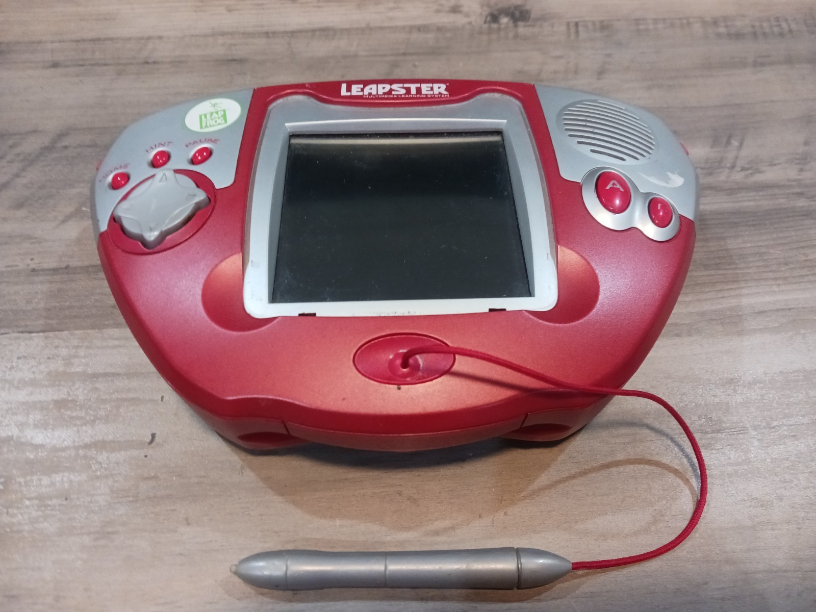 LeapFrog Leapster Learning System Large RED Handheld Console 7 Games 2003 WORKS