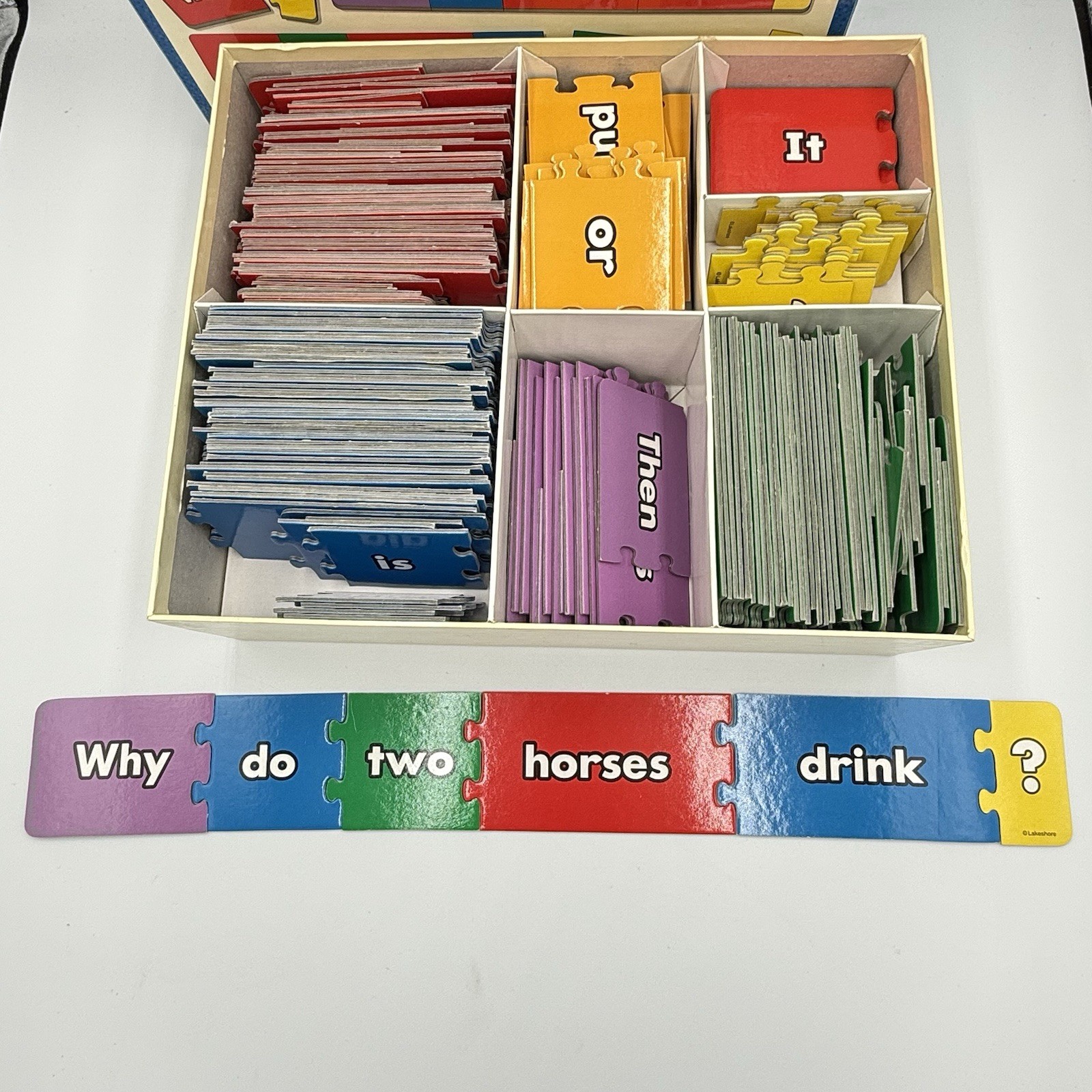 Vintage Lakeshore Learning Sentence Puzzles RR511 Grammar Parts Speech 200 pcs