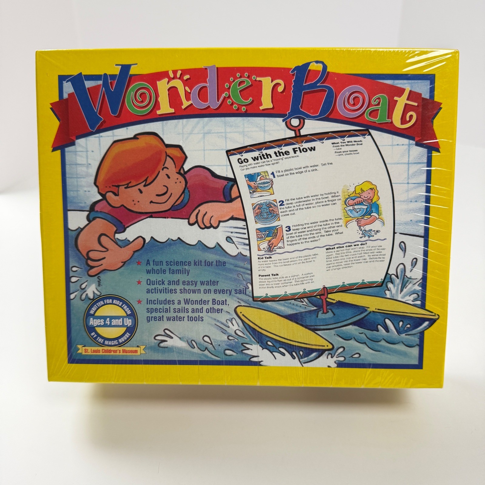 Vintage 90s Wonder Boat Science & Activity Kit Ages 4 and Up New Sealed