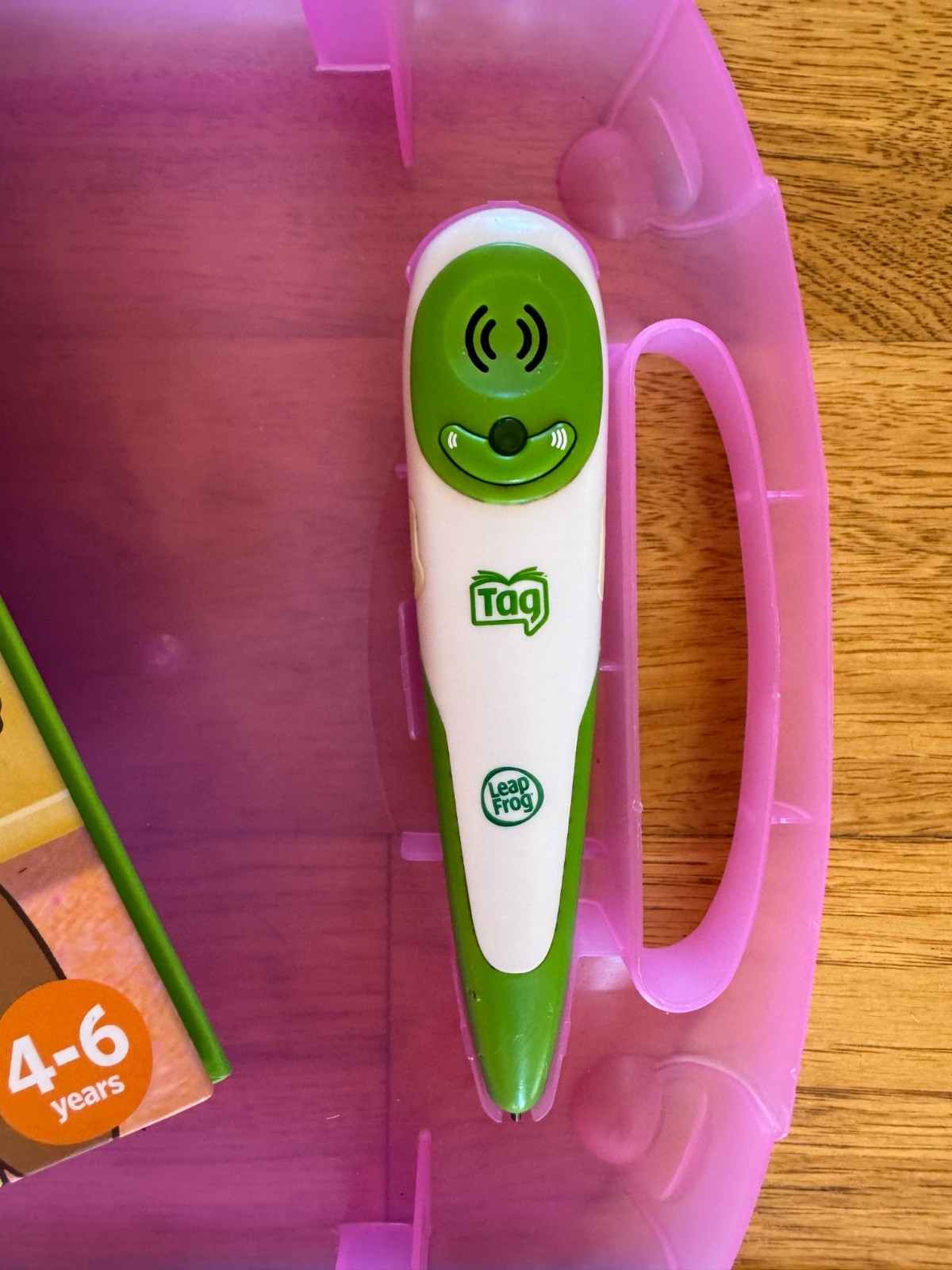 Tag Leap Frog Reading System w/ 5 Books and Carrying Case Works Disney Nick JR