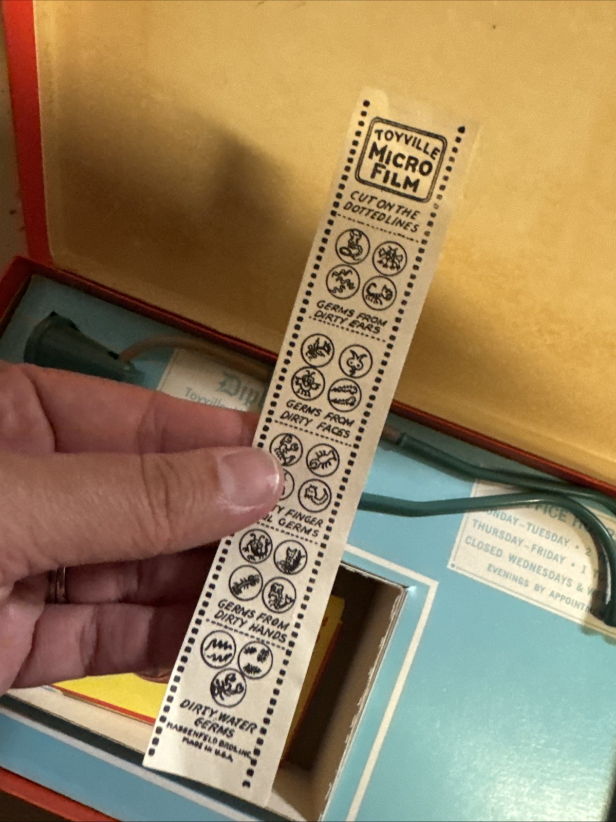 Junior Doctor Kit Box Hasbro 1967 Rare Box Cover Toy