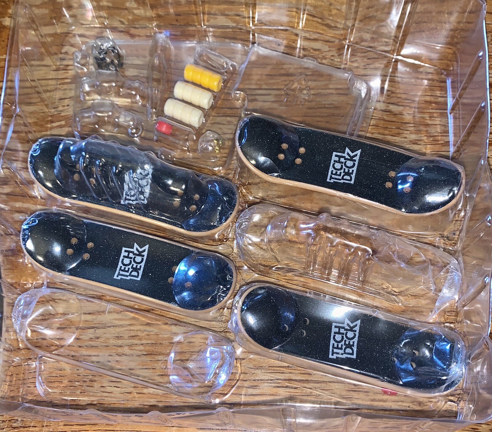 TECH DECK Sk8shop Plan B Pack OPEN BOX 4 Boards w/Grip Tape +Wheels Screws Nuts