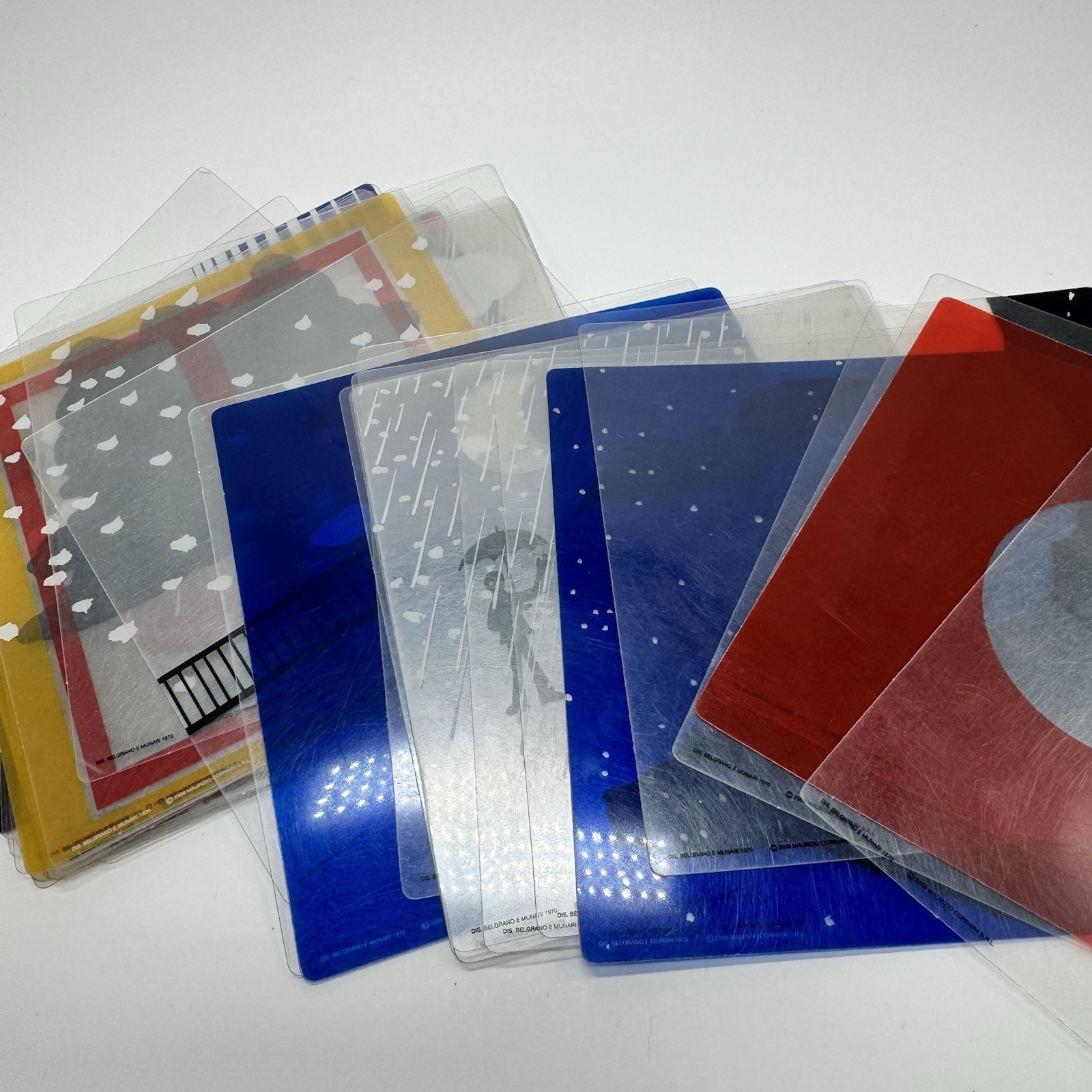 Bruno Munari “PIU E MENO” PLUS AND MINUS Corraini Italy 2008 Cards 47 Cards Rare