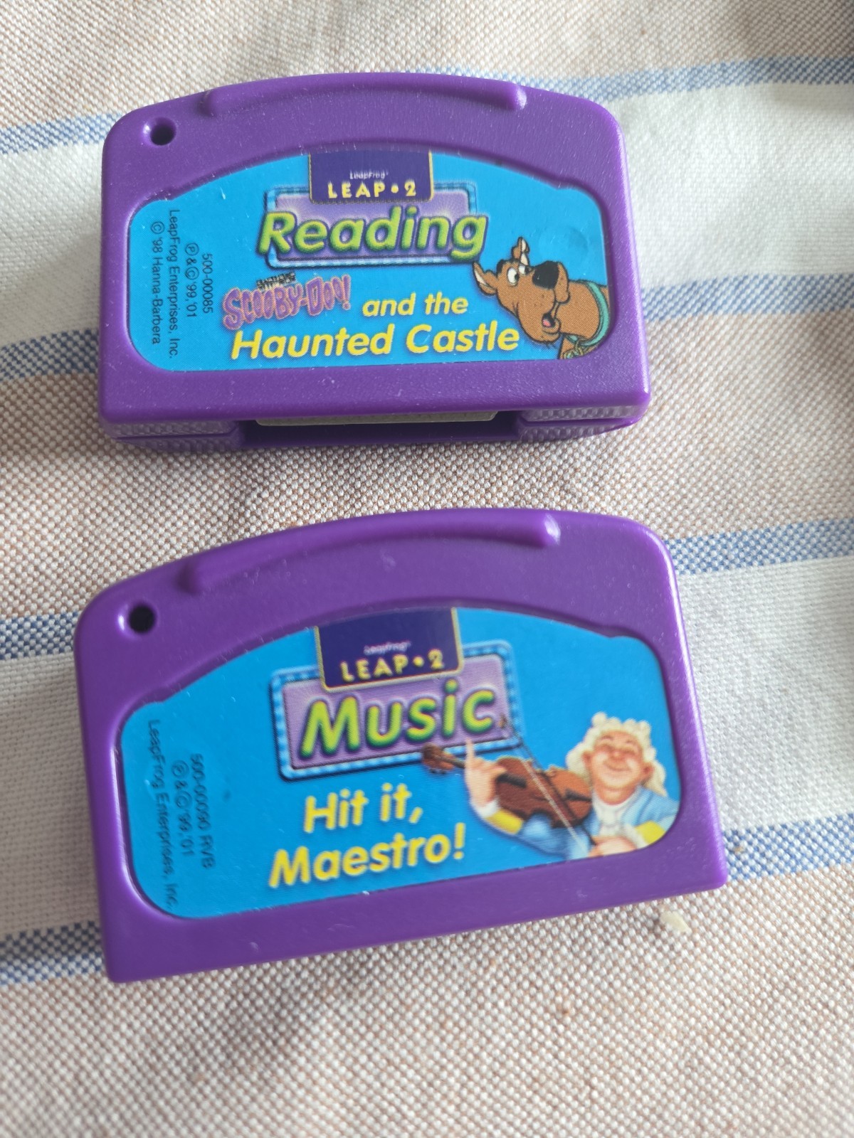 LeapFrog LeapPad Game Cartridges Lot of 24-Lion King, Monsters Inc, Scooby Doo
