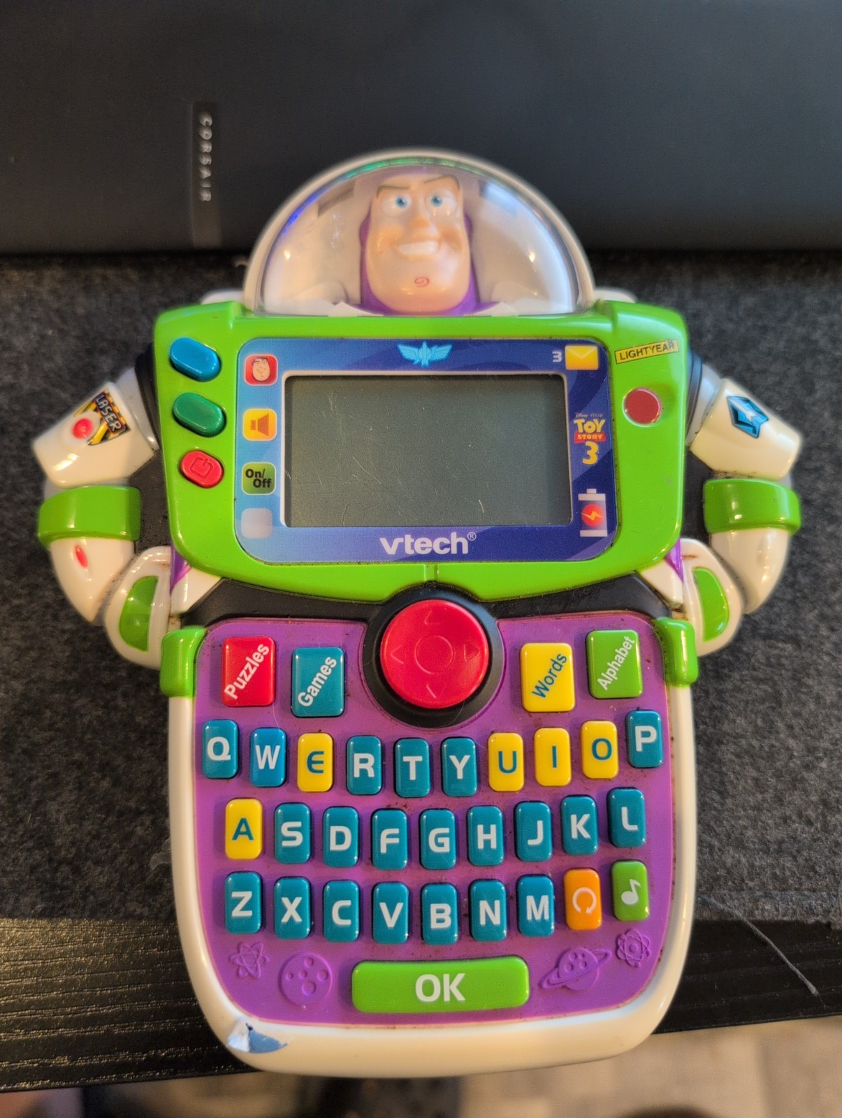 VTech Toy Story 3 BUZZ LIGHTYEAR Learn & Go Electronic Handheld – Tested Working