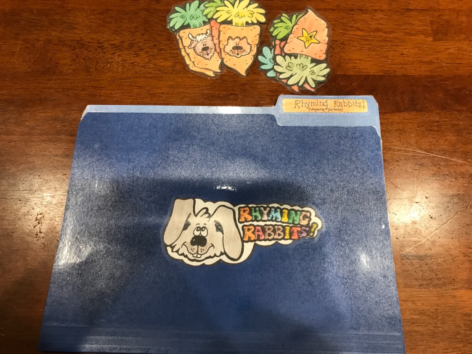 Rhyming Rabbits! Rhyming pictur Grade prek languag Art file folder game teacher