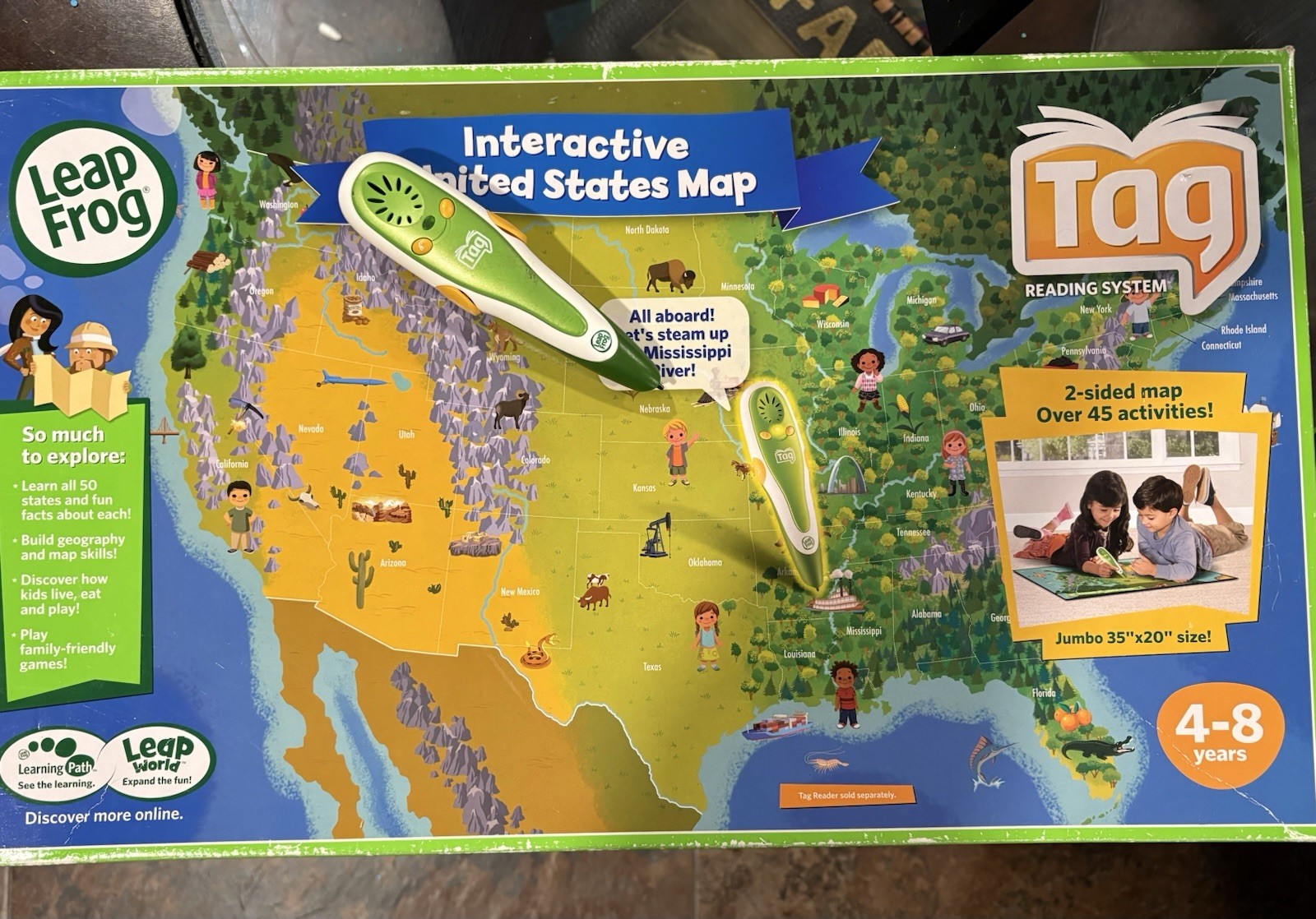 Leap Frog Interactive United States Map- PEN INCLUDED!