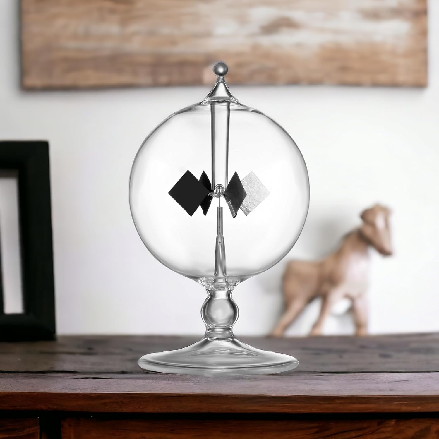 Solar Power Radiometer Glass Windmill for Light Energy Display and Education