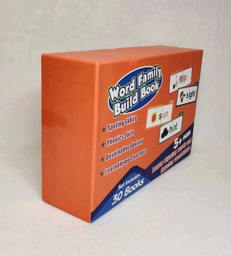 Word Family Build Book 30 Books Ages 5+ Rhyming Words Vocabulary & Spelling