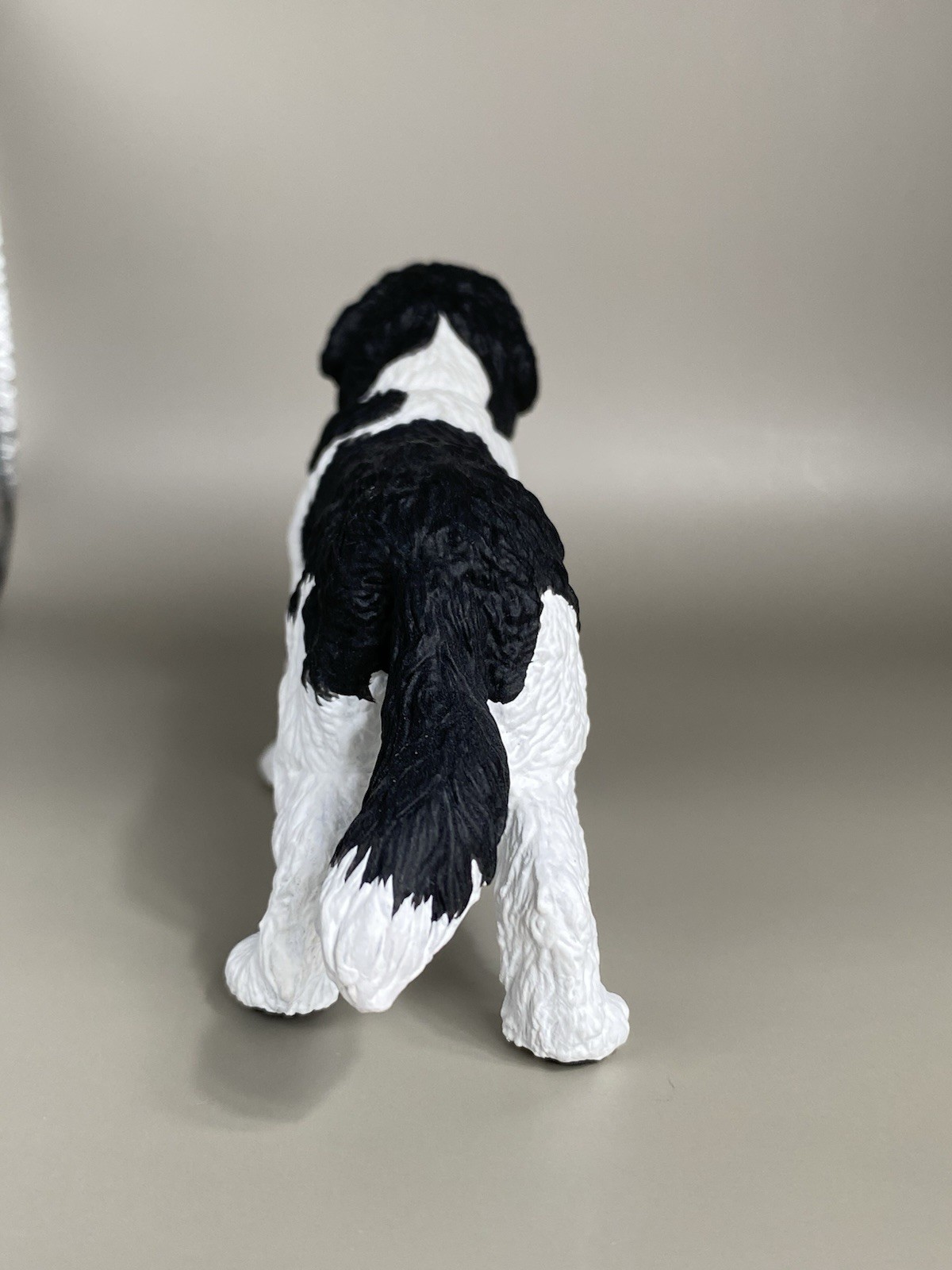 OOAK Custom Schleich PAPO Newfoundland Dog Plastic Toy Animal Figure