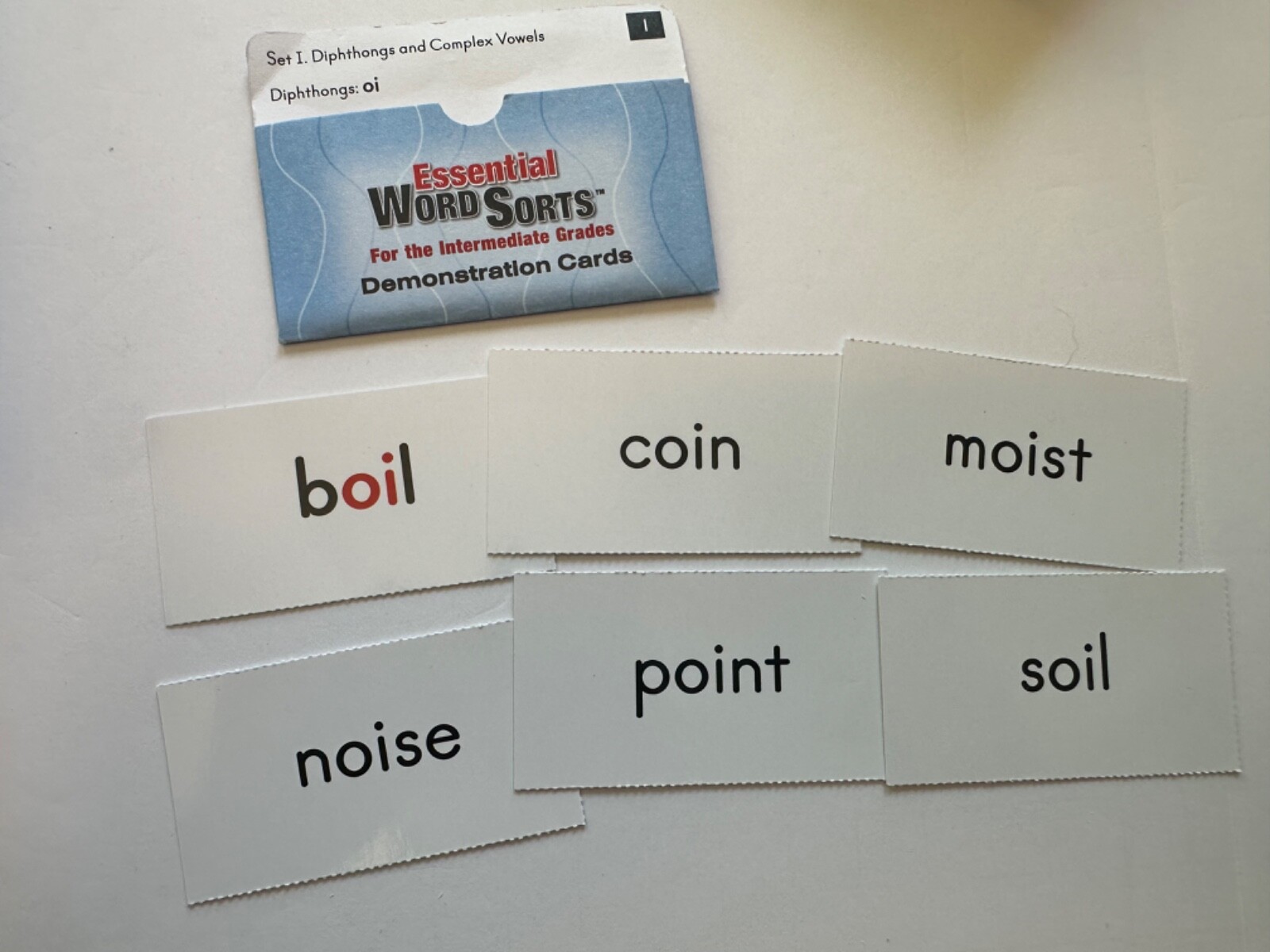 Really Good Stuff Essential Word Sorts Demonstration Cards Intermediate Grades