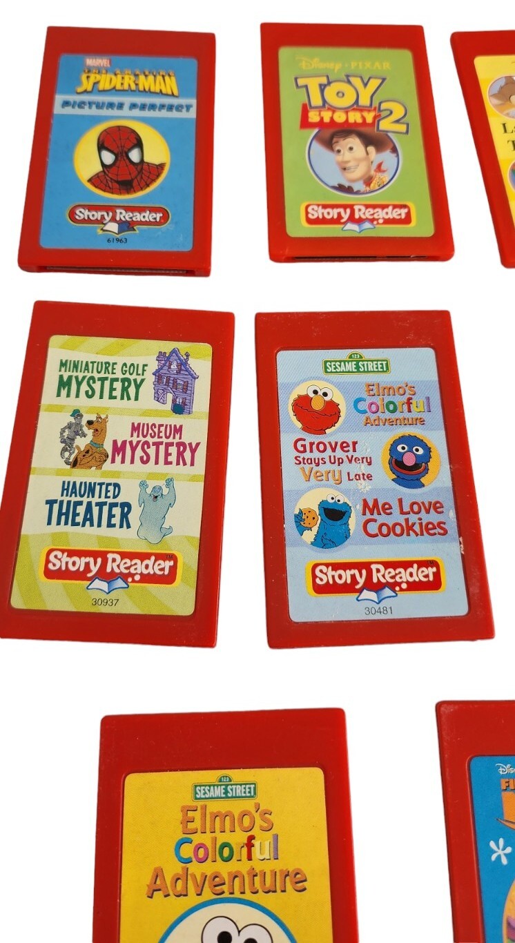 8 Story Reader Books Disney Learning Toy System Cartridges Only Toy Story Nemo