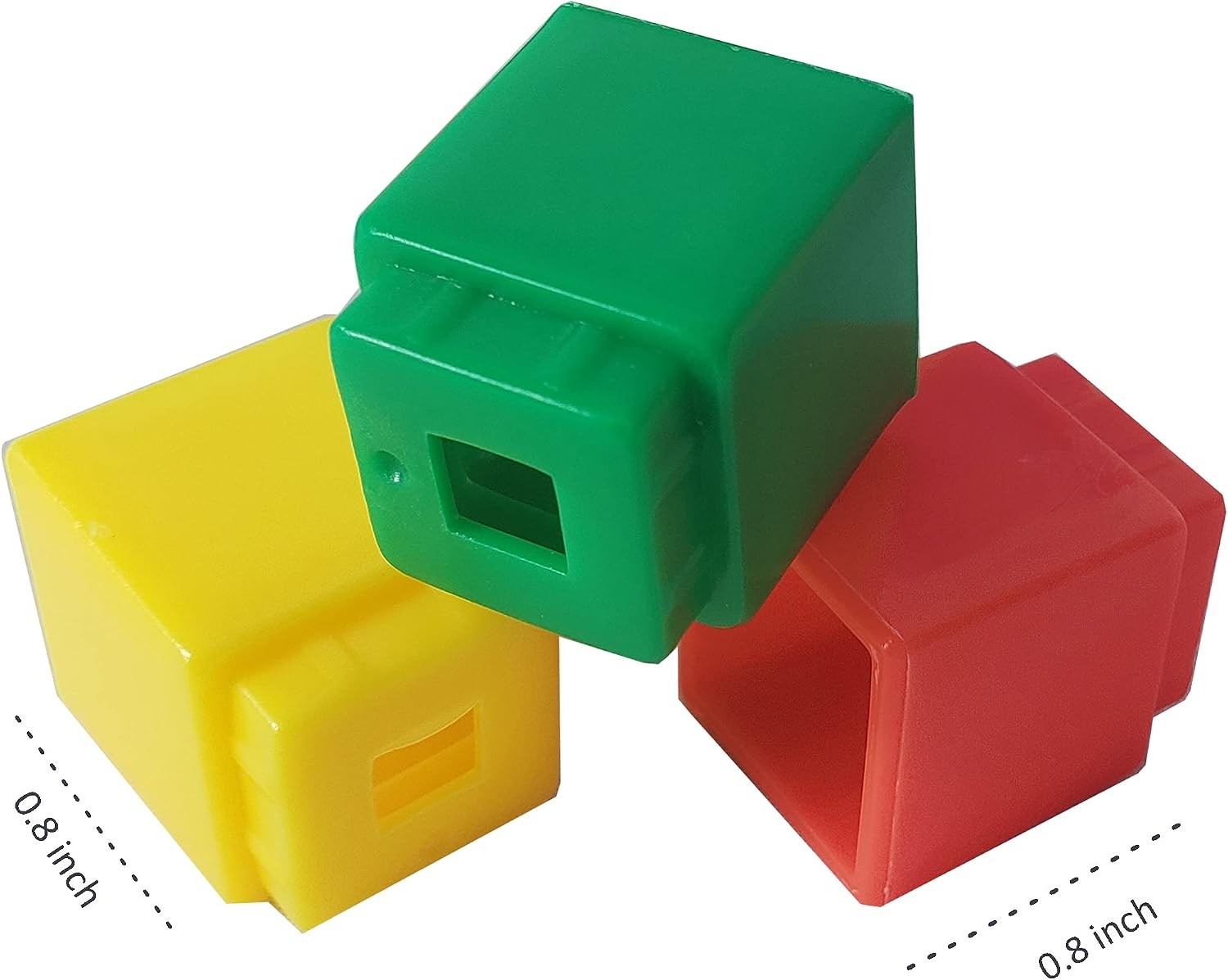 200 Interlocking Counting Cubes Snap Blocks Math Manipulatives Set