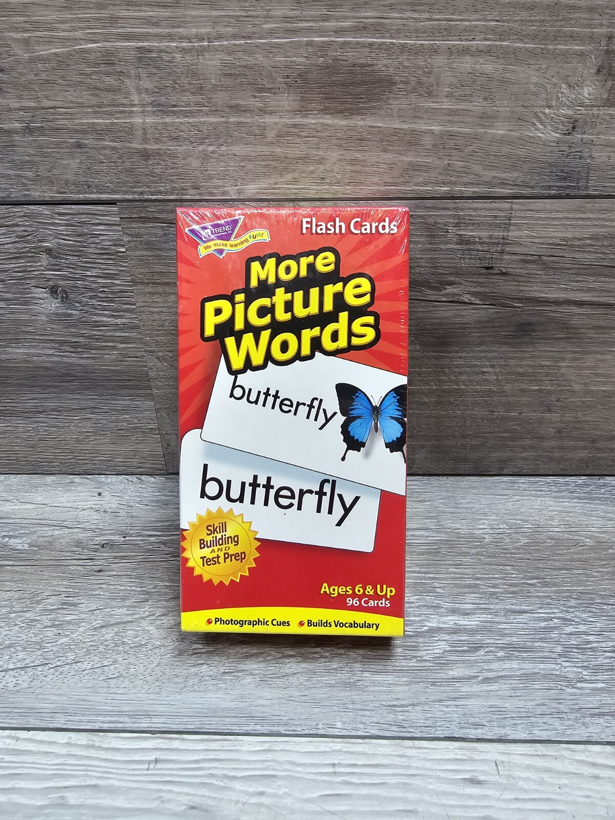 Flash Cards More Picture Words Educational 96 Cards Ages 6+ Homeschool Teacher