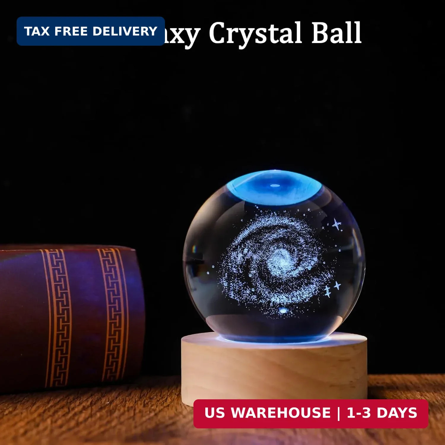 3D Galaxy 60mm Crystal Ball Astronomy Universe Gifts 3D Galaxy Crystal Globe Sci