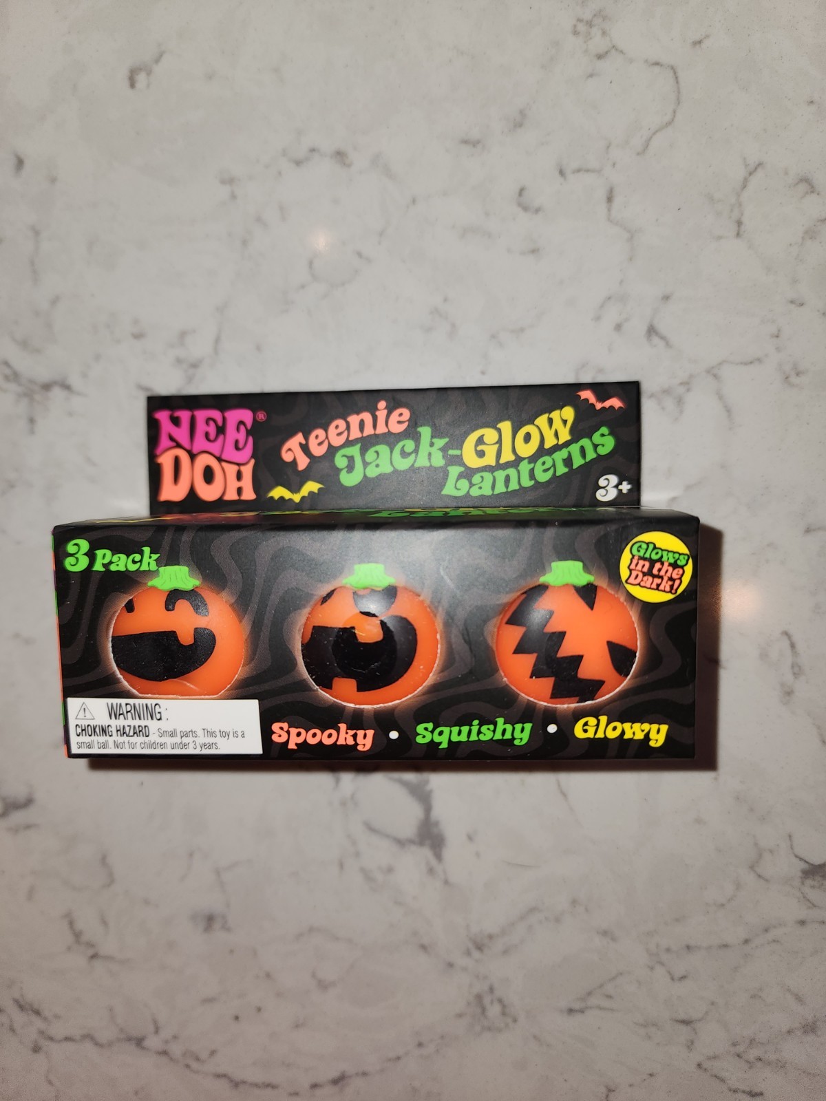 Needoh Nee Dow Teenie Jack Glow Lanterns Mini Pumpkins Halloween Schylling Balls