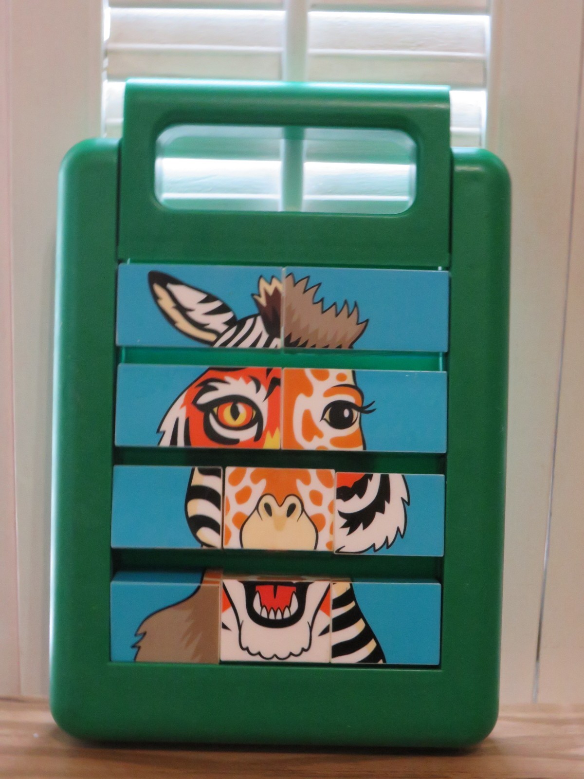 Schylling MIX OR MATCH Animal Puzzle 2004 Leisen ~ Zebra ~ Giraffe ~ Tiger