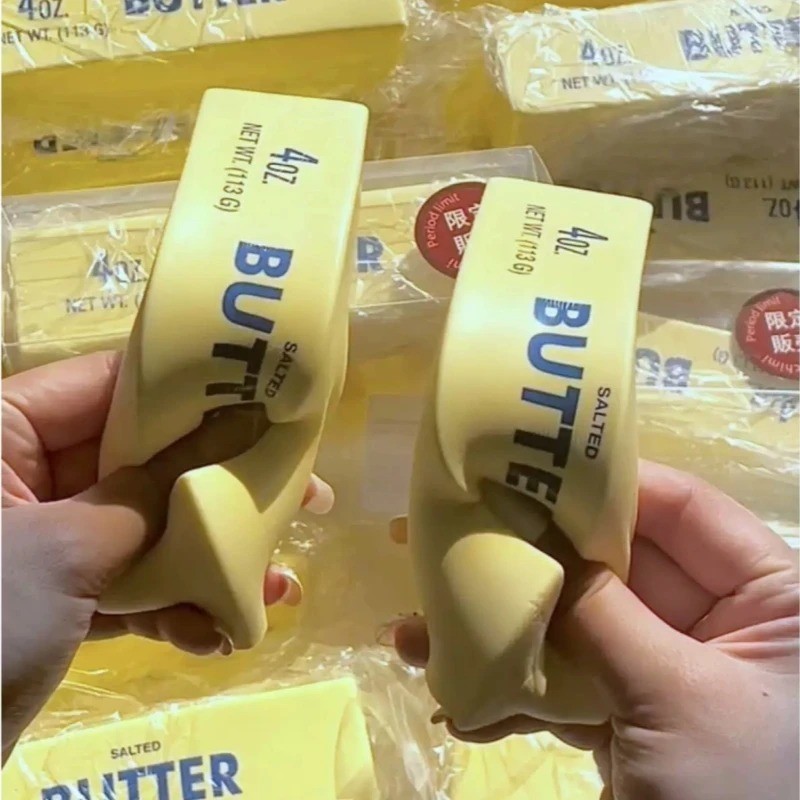 ✅ 1pc Butter Stick Squishy Fidget Toy Soft Stress Relief ADHD Anxiety Squeeze ✅*