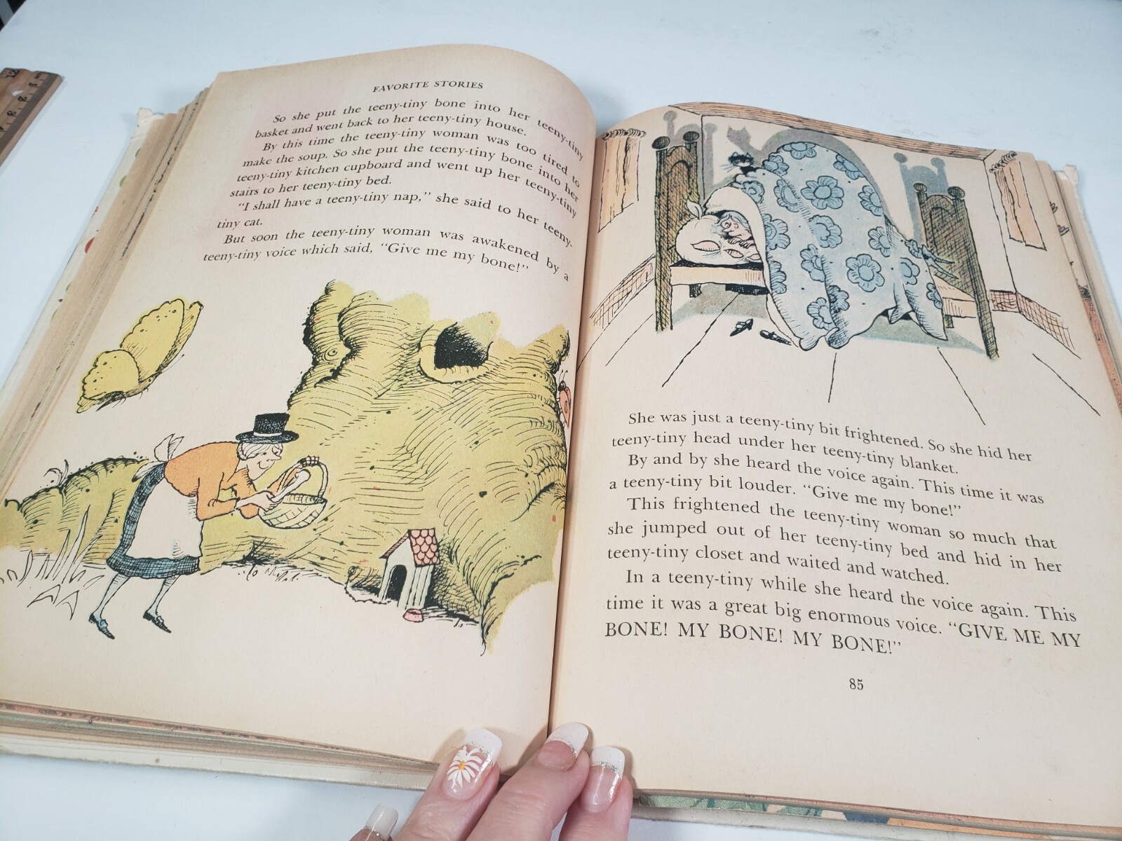 FAVORITE STORIES BOOK Chicken Little Jack & Beanstalk Peter Rabbit Vintage 1968