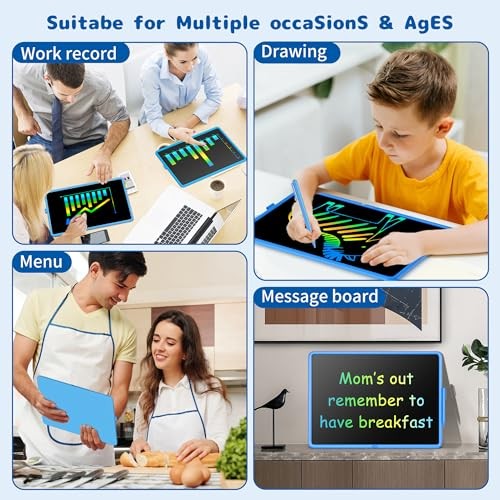 Kids Gifts Ideas, 20 Inch Large LCD Writing Tablet for 17″W x 13″H Blue