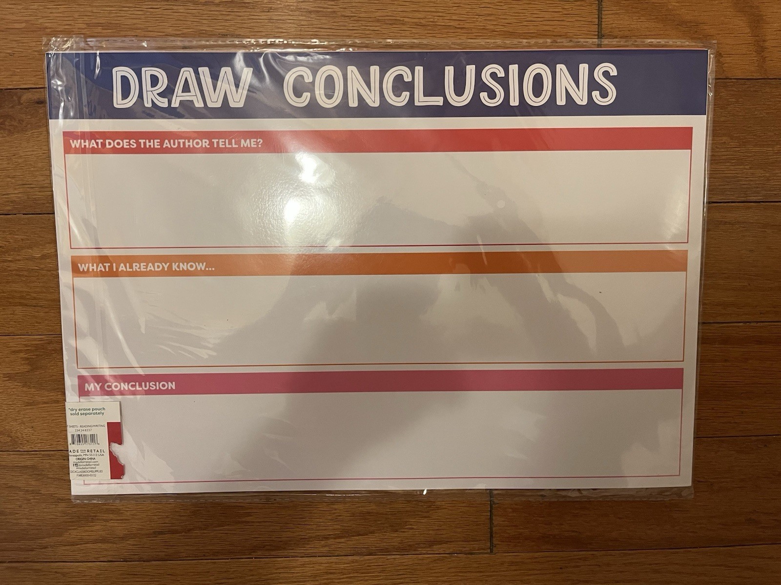 Learn Play Kids Educational Plan Story Frames Tent Sheets 8 count 11 in x 16 in