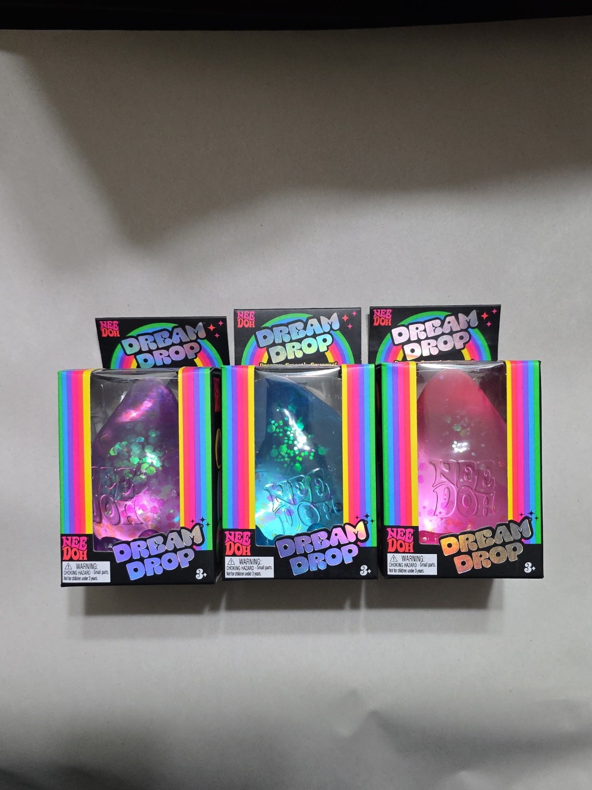 Needoh Dream Drop Pink, Blue, and Purple Bundle of 3!!!!
