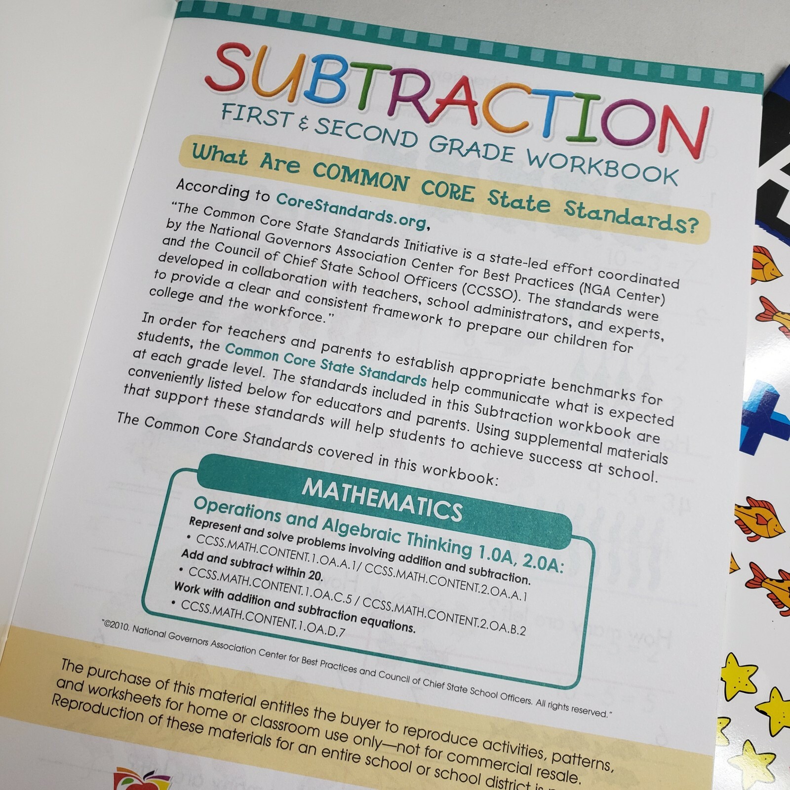 Homeschool Workbooks 1st and 2nd Grade Math Addition and Subtraction Common Core