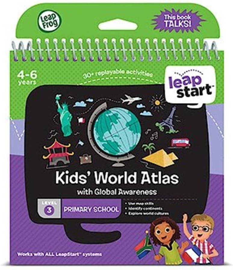 Interactive World Atlas Activity Book: 30+ Fun Learning Adventures for Kids