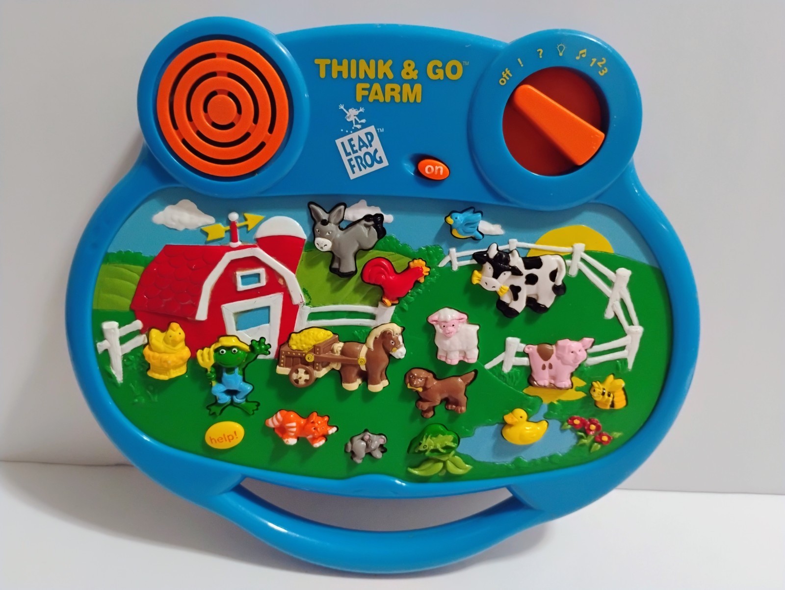 Vintage 1998 Leap Frog Think & Go Learning Farm Tablet Toy