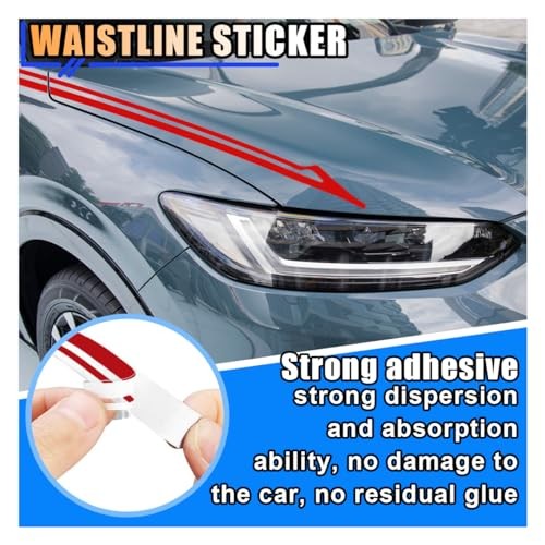 32Ft Car Pinstriping Tape, Vinyl Pin Striping Decals Car Trim Stripe Tape Red