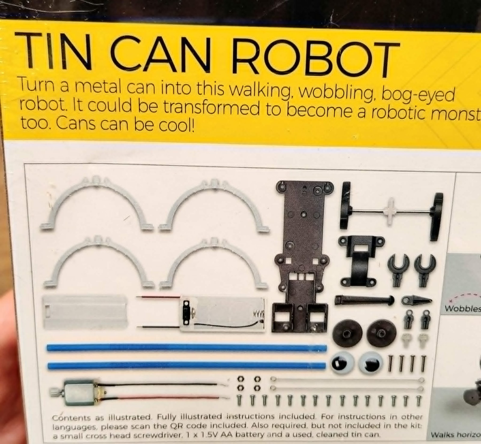 4M Toysmith, KidzRobotix Tin Can Robot, DIY Science Kits STEM Powered Kids