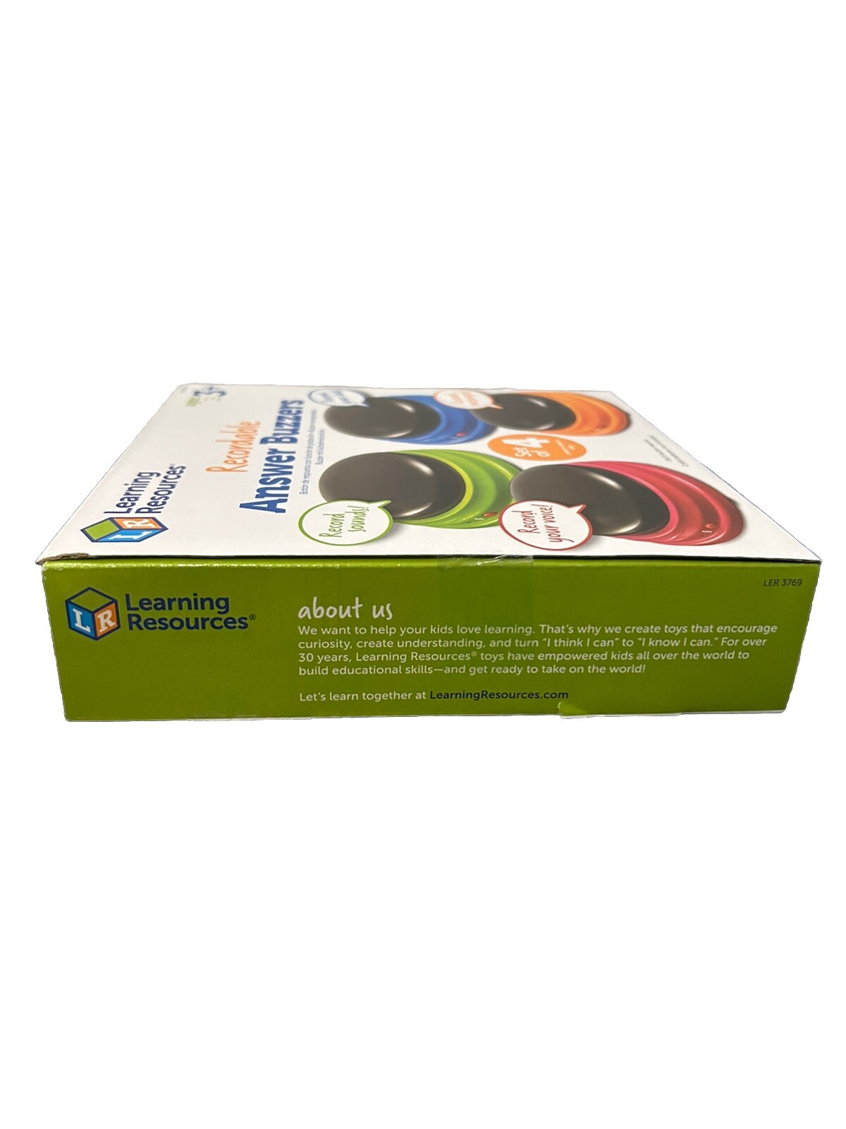 Learning Resources Recordable Answer Buzzers – Set of 4, Ages 3+ | Pre-K