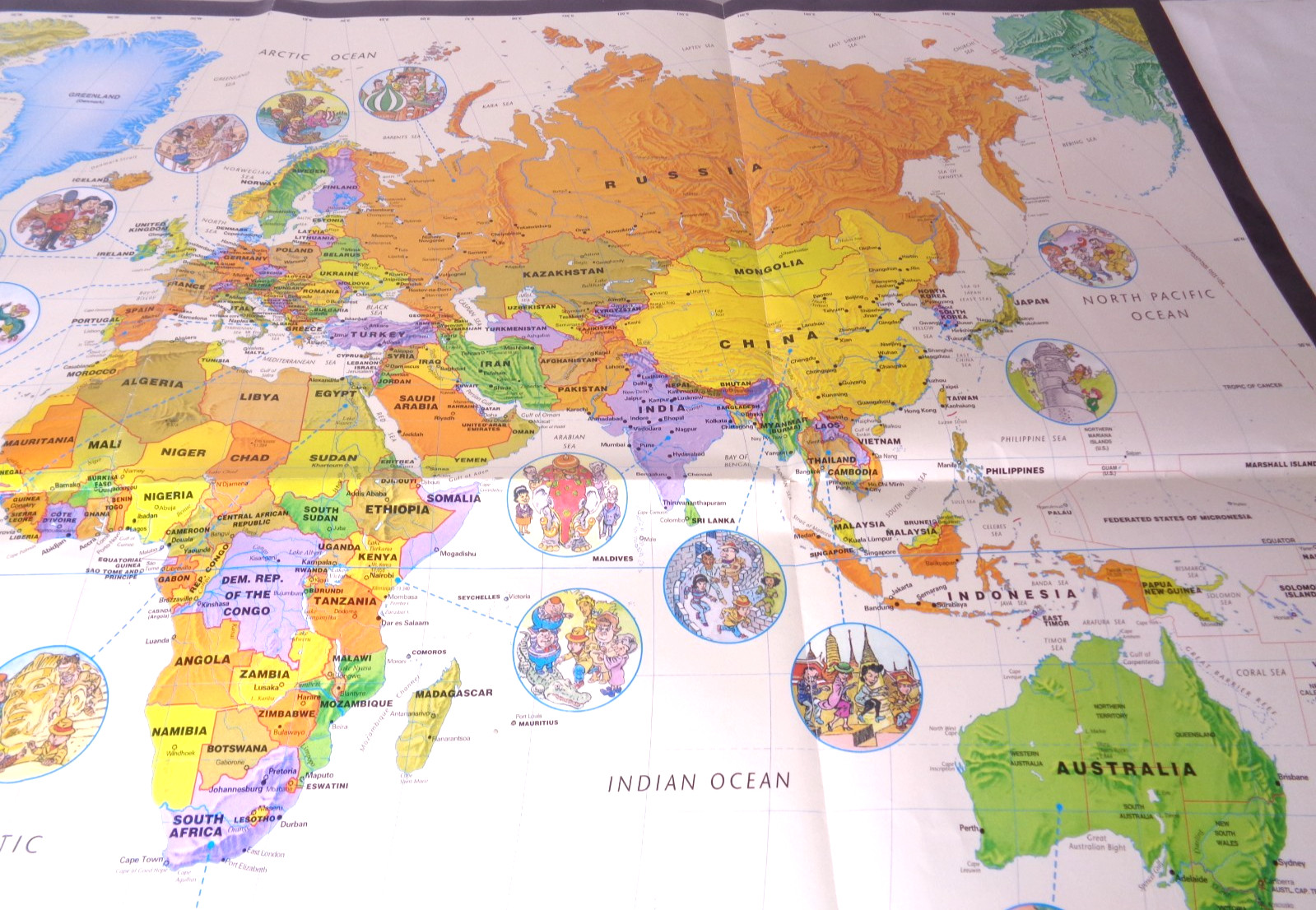 Highlights Top Secret Adventures 34″ x 22″ World Map Poster 2019