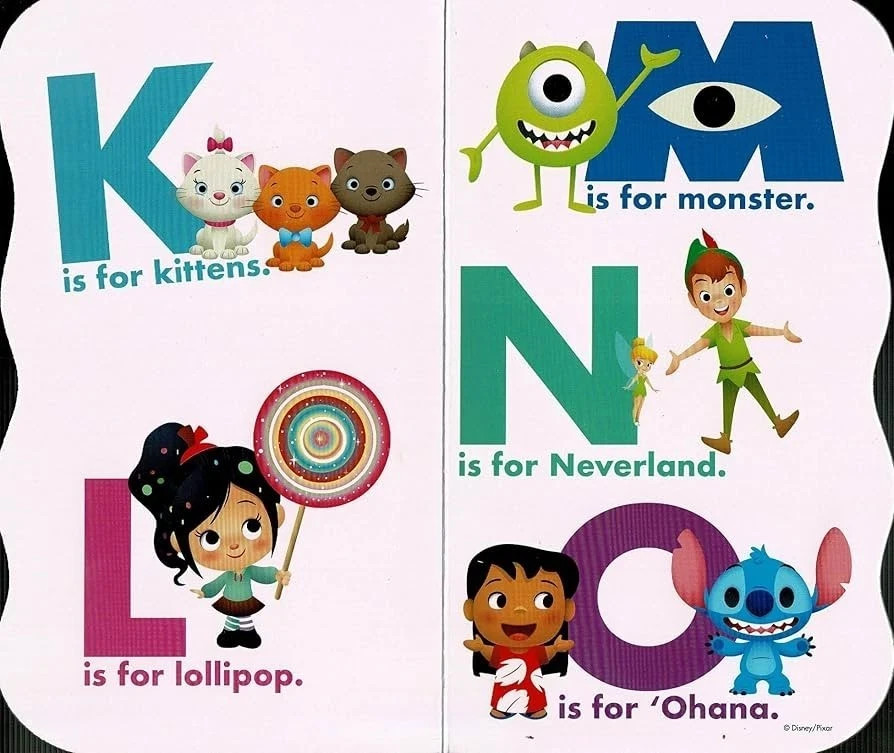 Disney Baby First Alphabet Board Book – ABC Learning for Infants|Toddlers|Kids