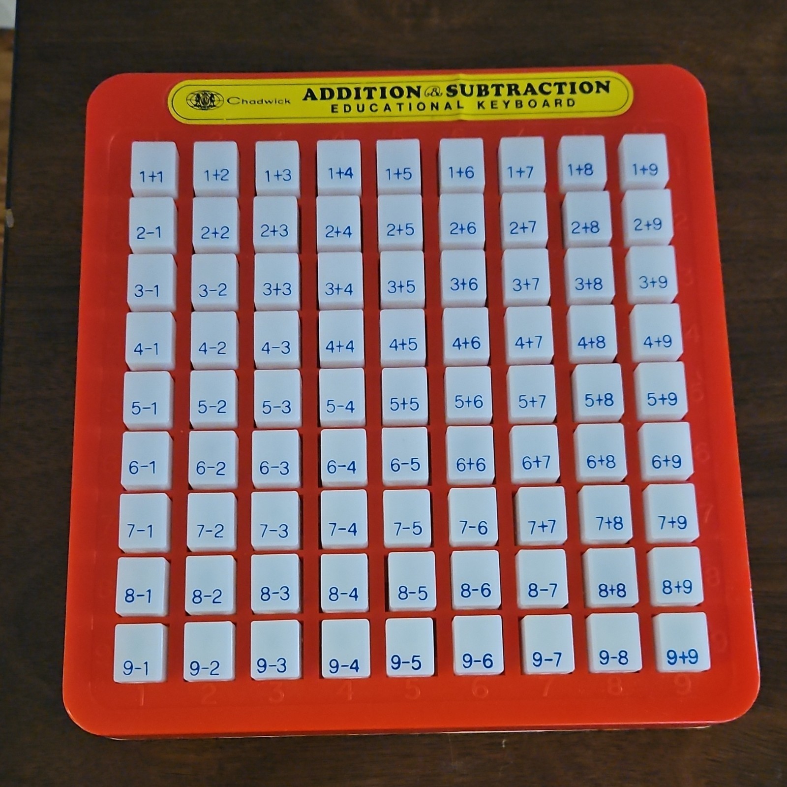 1960s Chadwick Educational Keyboard Addition & Subtraction Mathematics Toy