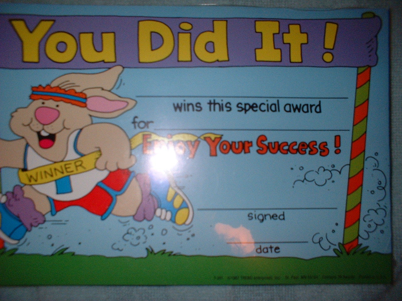 YOU DID IT TREND ENTERPRISES INC. 36 RECOGNITION AWARDS 1 PACKAGE OF 36