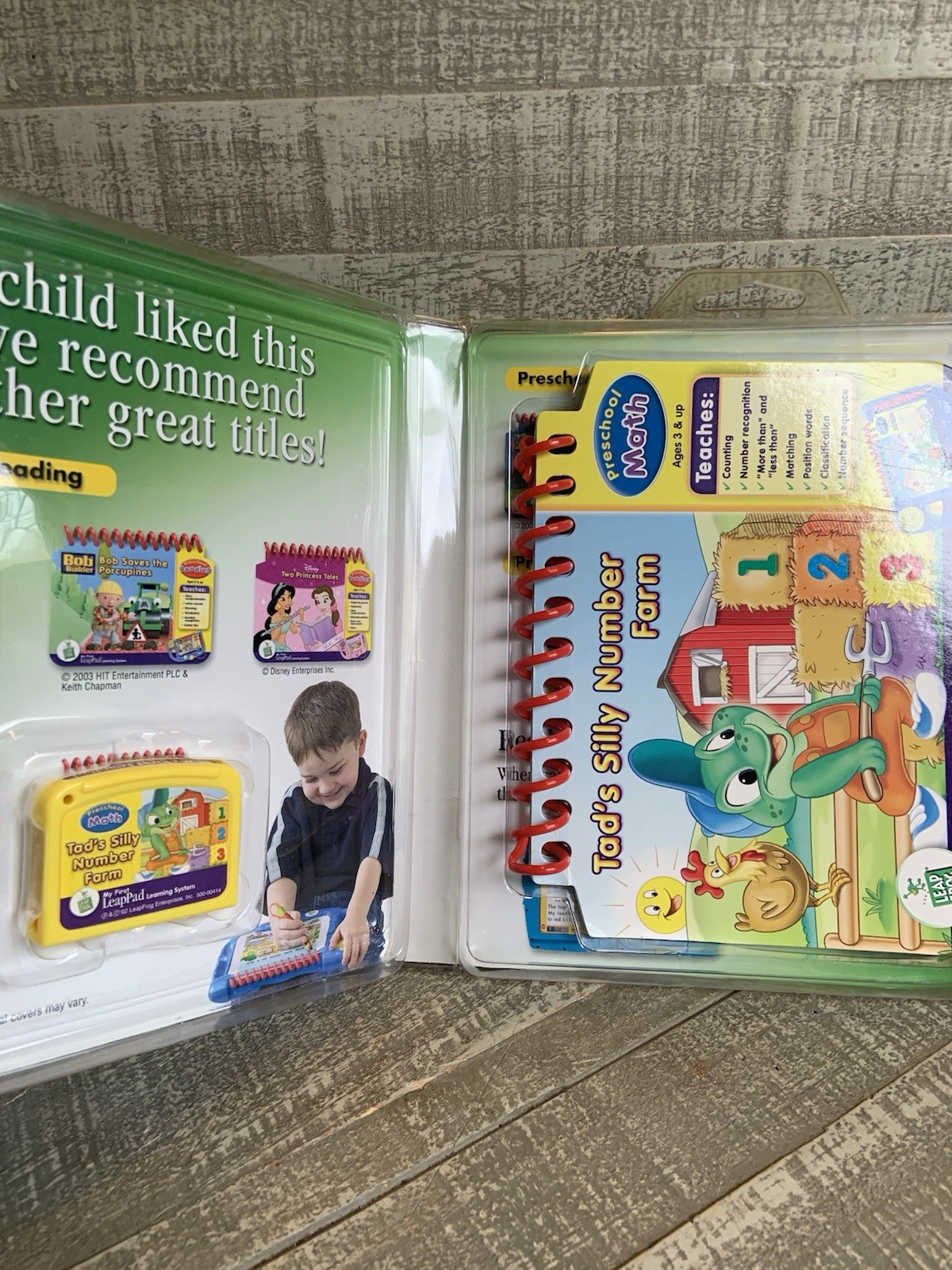 LeapFrog My First LeapPad Learning System Books & Cartridges Lot Of 4 Complete