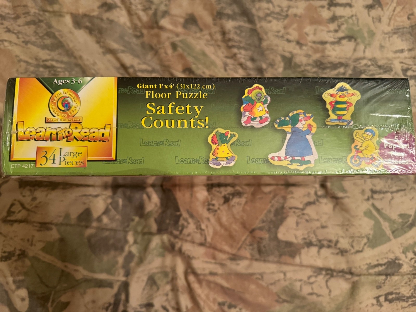 Creative Teaching Press Learn To Read Safety Counts! Large Floor Puzzle, New