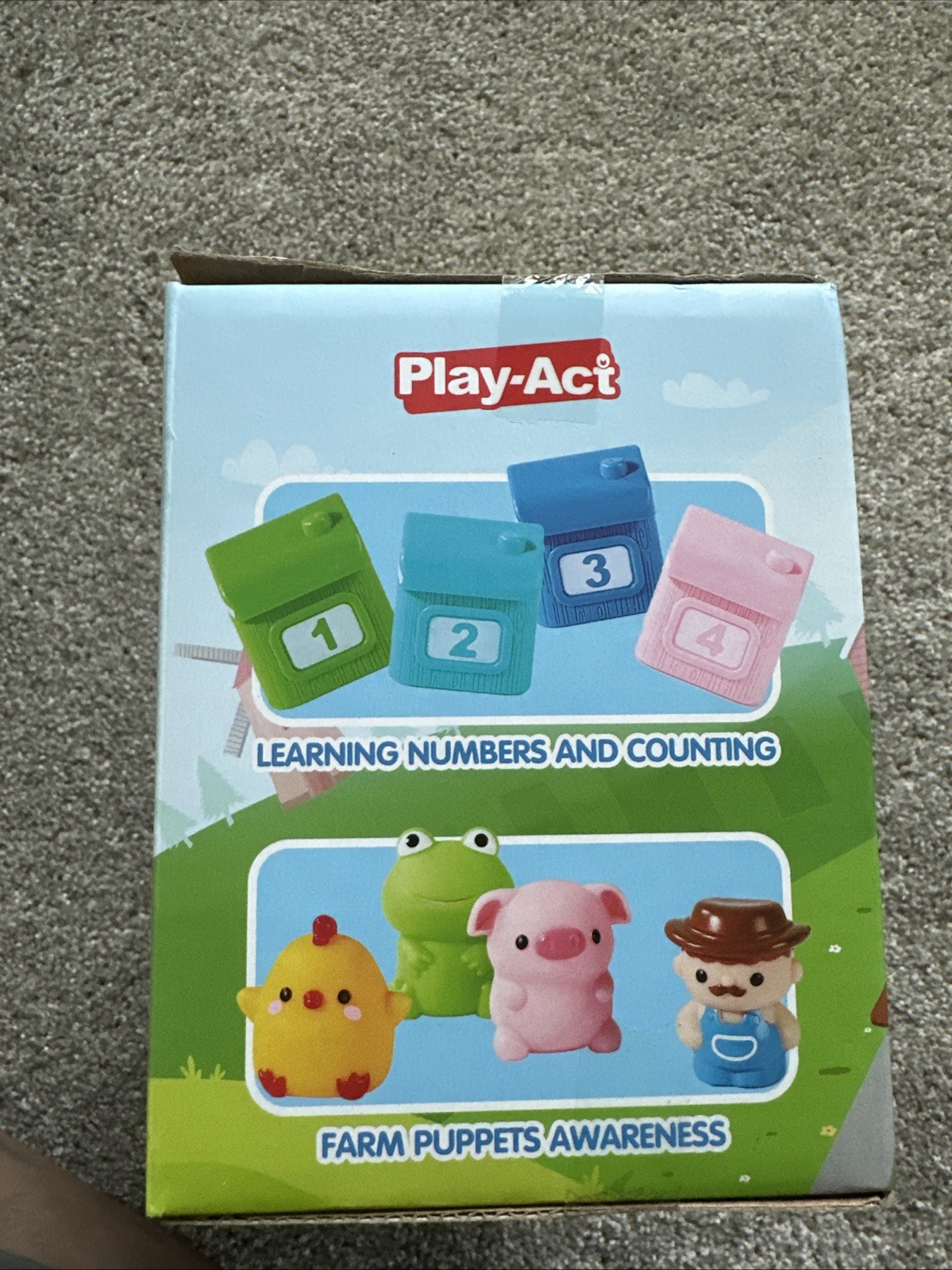 Play-Act | Farm Match & Roll | Colorful | Number Train Learning Toy 12M+