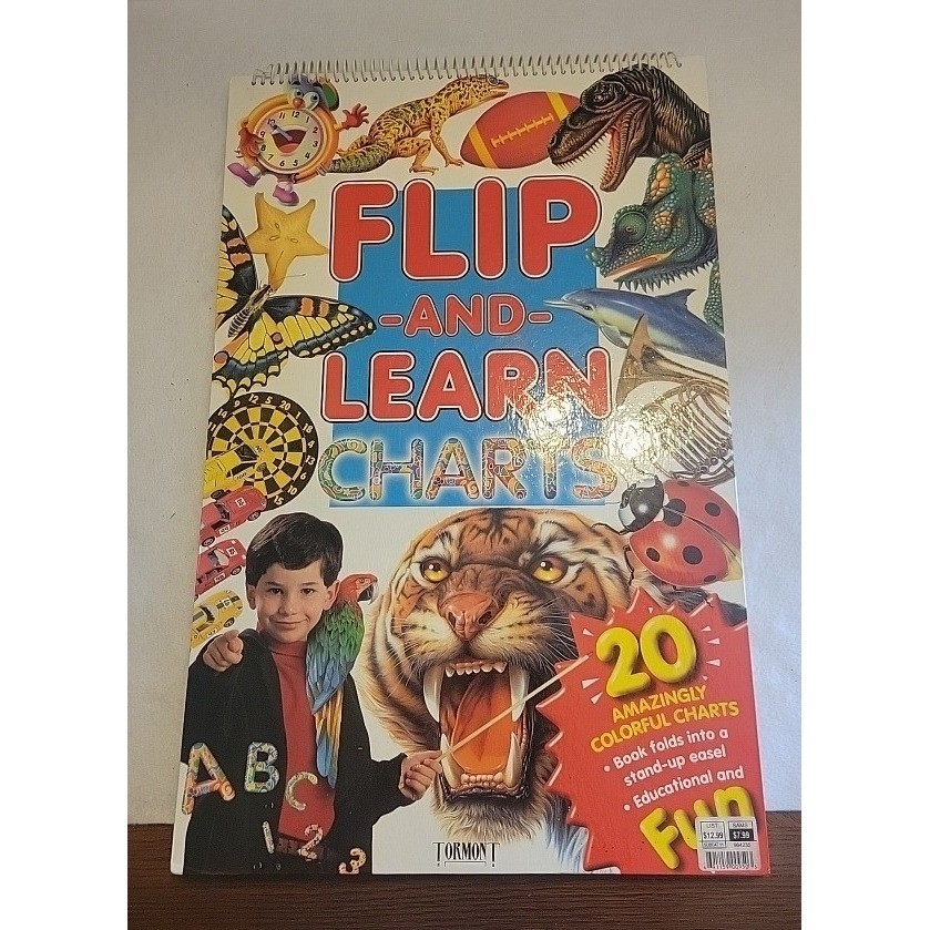 Tormont Flip and Learn Charts OS Multicolor 20 Educational Easel Charts 1998