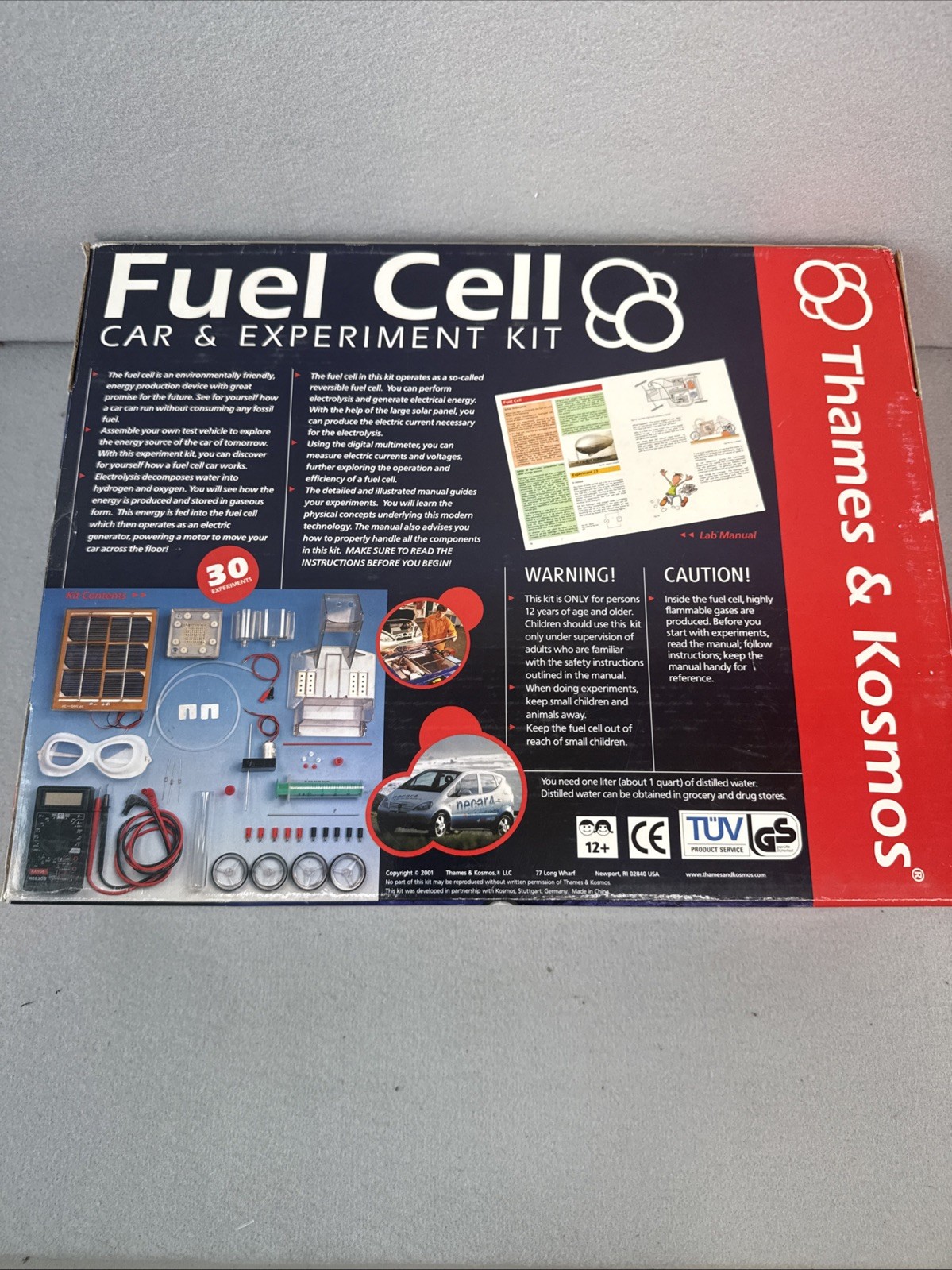 Thames and Kosmos Fuel Cell Car Experiment Science Kit Homeschool Unassembled