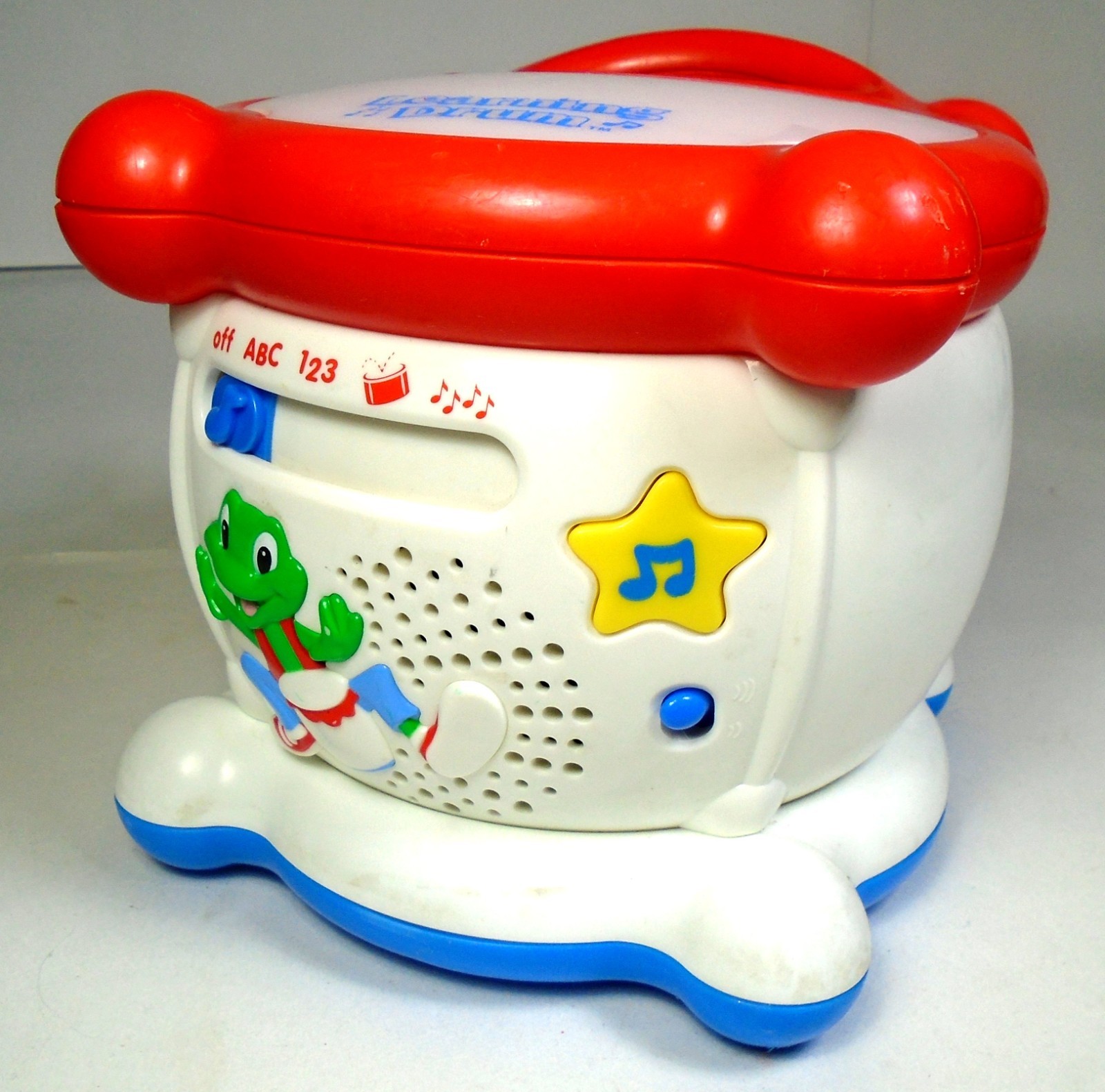 2001 LeapFrog Learning Drum Musical Learning Toy – ABC, 123 – Tested, Works