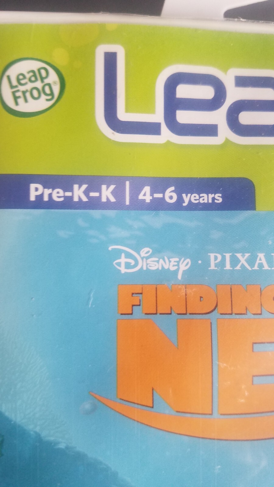 Leapster, Leapster 2 Finding Nemo Learning Game Pre-K/K, 4-6Years New!